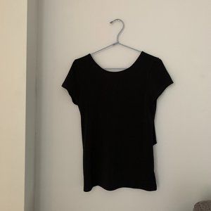 Express Black Top, Exposed Back, Size XS
